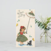 ヴィンテージガール歩くドッグマザーズデイ シーズンカード (スタンド正面)