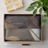 ヴィンテージガール素朴ボート海の分離 薄葉紙 (ギフト)