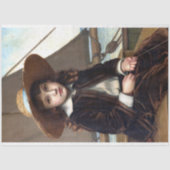 ヴィンテージガール素朴ボート海の分離 薄葉紙 (正面)