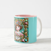 ヴィンテージガール～とても甘い ツートーンマグカップ (正面右)