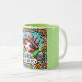 ヴィンテージガール~とても甘い ツートーンマグカップ (正面右)