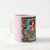 ヴィンテージガール~とても甘い ツートーンマグカップ (正面左)