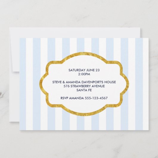 ヴィンテージガール・イン・キャリッジとランブスの誕生日パーティー 招待状 (裏面)