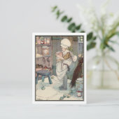 ヴィンテージガール・ウィズ・ジャム&ピクルスbyアン・アンダーソン ポストカード (スタンド正面)