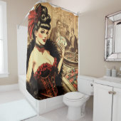 ヴィンテージガール シャワーカーテン (インサイチュ)