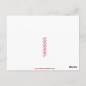 ヴィンテージガール&ドッグスインカヌーバレンタインはがき ポストカード (裏面)