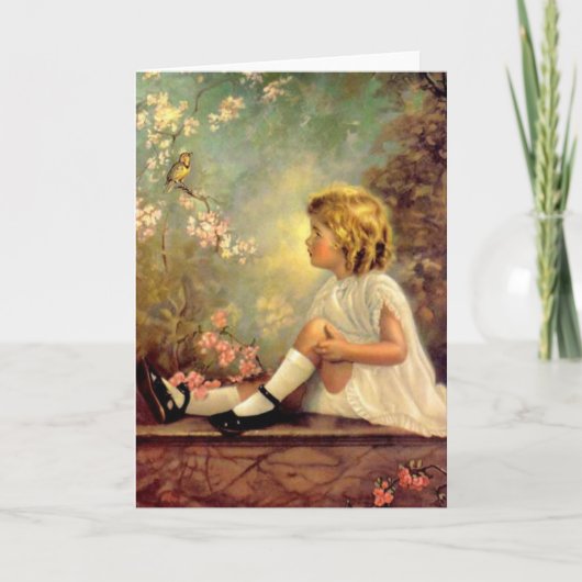 ヴィンテージガール&バード カード (正面)