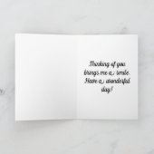 ヴィンテージガールPug Greeting Card カード (内部)