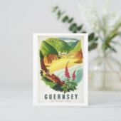 ヴィンテージガーンジーザサンシャインアイランドハガキ ポストカード (スタンド正面)