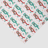 ヴィンテージキおもしろいットカットクリスマスラッピング紙 薄葉紙 (詳細)