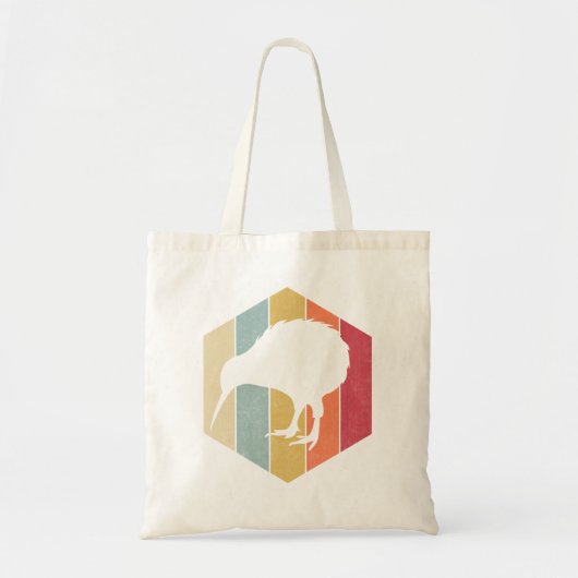 ヴィンテージキウィバードラバーニュージーランドキウィバード トートバッグ (正面)