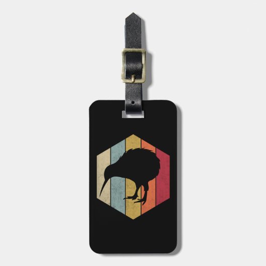 ヴィンテージキウィバードラバーニュージーランドキウィバード ラゲッジタグ (正面縦)