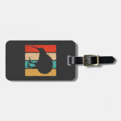 ヴィンテージキウィバードラバーレトロスタイルキウィバード ラゲッジタグ (正面横)