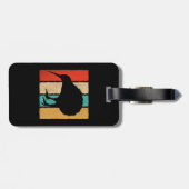 ヴィンテージキウィバードラバーレトロスタイルキウィバード ラゲッジタグ (裏面横)