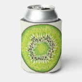 ヴィンテージキウイスライスパターン。 缶クーラー (缶裏面)