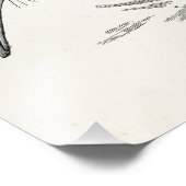 ヴィンテージキウイバードアンティークバードテンプレート フォトプリント            (角)