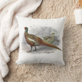 ヴィンテージキジのゲーム鳥スケッチカラー#2 クッション (ブランケット)