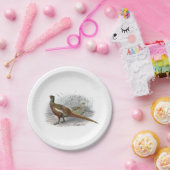 ヴィンテージキジのゲーム鳥スケッチカラー#2 ペーパープレート (パーティー)