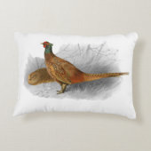 ヴィンテージキジのゲーム鳥スケッチカラー#3 アクセントクッション (裏面)