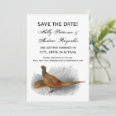 ヴィンテージキジのゲーム鳥スケッチカラー#3 セーブザデート (スタンド正面)