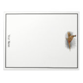 ヴィンテージキジのゲーム鳥スケッチカラー#3 ノートパッド (正面)