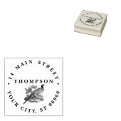 ヴィンテージキジのゲーム鳥スケッチ名アドレス ラバースタンプ (押印)