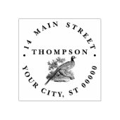 ヴィンテージキジのゲーム鳥スケッチ名アドレス ラバースタンプ (インプリント)