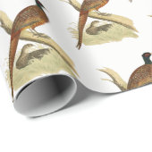 ヴィンテージキジのブランチゲーム鳥スケッチ色 ラッピングペーパー (ロールコーナー)