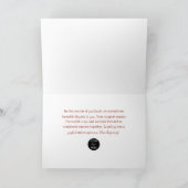 ヴィンテージキジの牧草地の感謝祭 シーズンカード (内部)