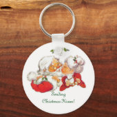 ヴィンテージキスをするサン キーホルダー (正面)