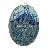 ヴィンテージキスをするペコックス ダーツボード (正面左)