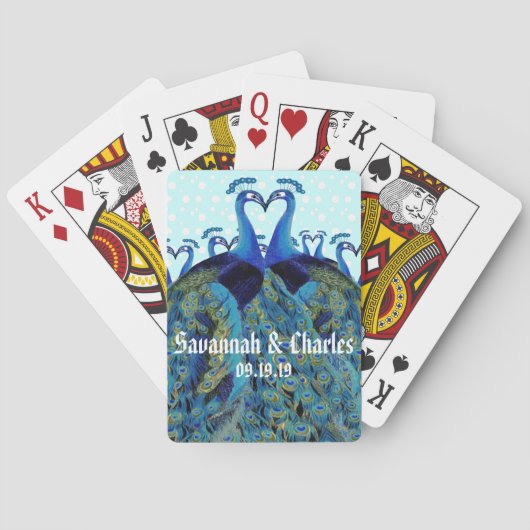 ヴィンテージキスをするペコックス トランプ (裏面)