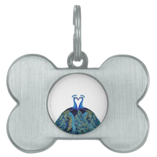 ヴィンテージキスをするペコックス ペットネームタグ (正面)