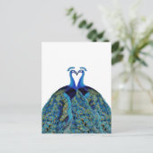 ヴィンテージキスをするペコックス ポストカード (スタンド正面)