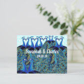 ヴィンテージキスをするペコックス ポストカード (スタンド正面)