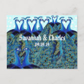 ヴィンテージキスをするペコックス ポストカード (正面)