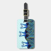 ヴィンテージキスをするペコックス ラゲッジタグ (正面縦)