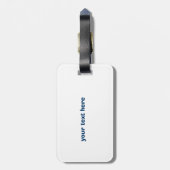 ヴィンテージキスをするペコックス ラゲッジタグ (裏面縦)