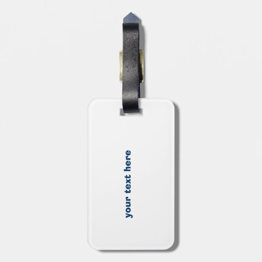 ヴィンテージキスをするペコックス ラゲッジタグ (裏面縦)