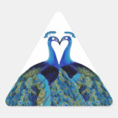 ヴィンテージキスをするペコックス 三角形シール (正面)