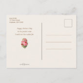 ヴィンテージキスをする母娘 シーズンポストカード (裏面)