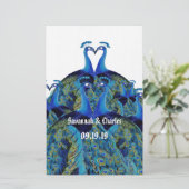 ヴィンテージキスをする結婚文具 便箋 (スタンド正面)