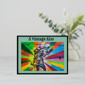 ヴィンテージキス 箔シーズンポストカード (立ち正面)