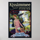 ヴィンテージキッシミーオセオラカウンティフロリダ旅行 ポスター (正面)