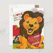 ヴィンテージキッズのバレンタインはがき シーズンポストカード (正面/裏面)