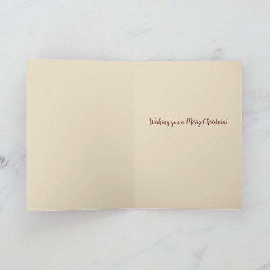 ヴィンテージキッズクリスマスツリープレゼント シーズンカード (内部)