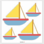 ヴィンテージキッズトイ帆船 シール (シート)