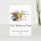 ヴィンテージキッズハロウィンカード カード (裏面)