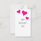 ヴィンテージキッズバレンタインデバレンタイン ノートカード (裏面)