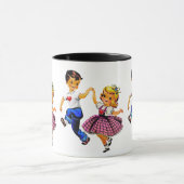 ヴィンテージキッズボーイ&ガール:愛らしい マグカップ (中央)